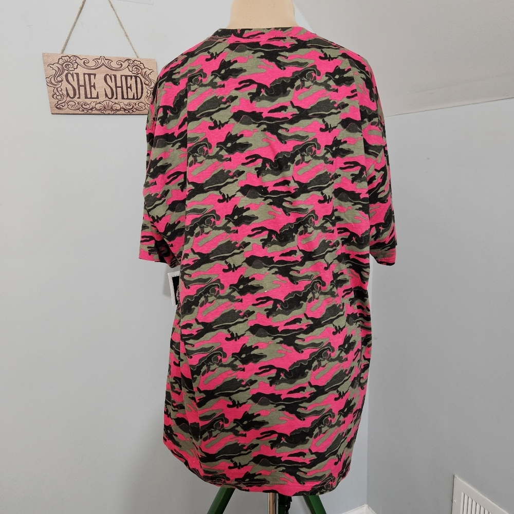 New Sturgis 75th Anniversary Pink Camo Skull Graphic Plus Size T-Shirt 2XL Tee - Picture 4 of 14